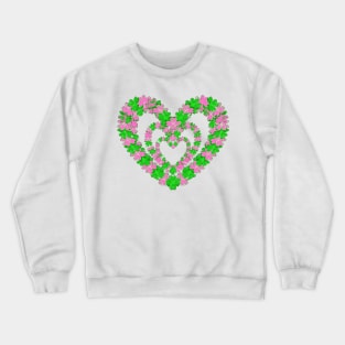 Pink Irish Hearts Crewneck Sweatshirt